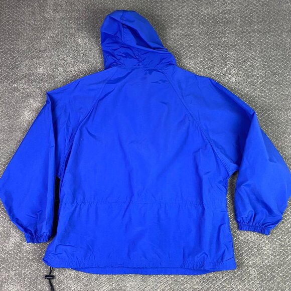 Vintage LL Bean Windbreaker Anorak Jacket Women's Blue Lightweight Packable - Picture 7 of 14